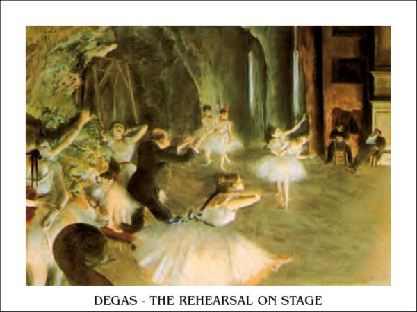 The rehearsal on stage