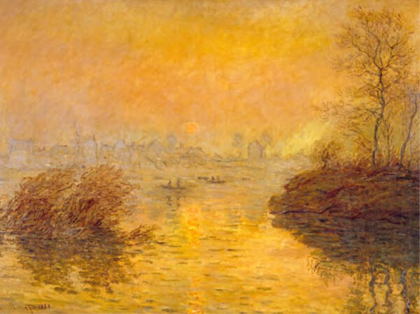 Coucher de soleil a Lavacourt