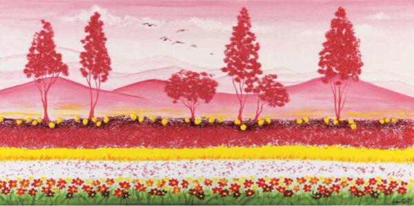 Prati rosa di margherite